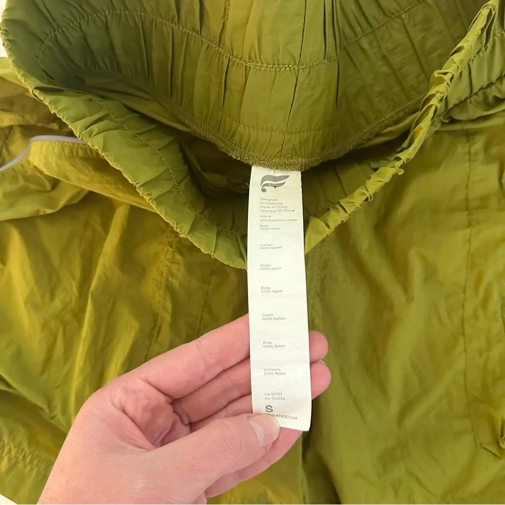 Fabletics Hugh Waisted Nylon Shorts Olive